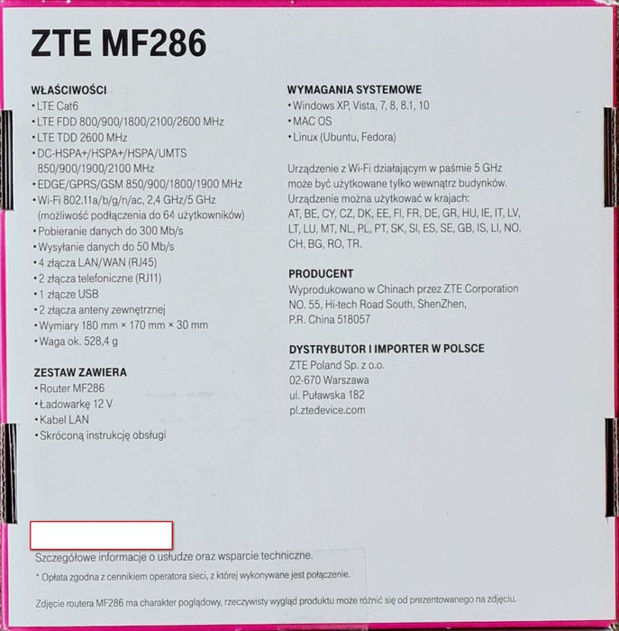 router ZTE MF 286