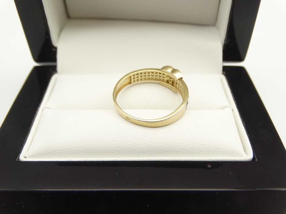 Piękny Złoty Pierścionek 2,66g P585 R20