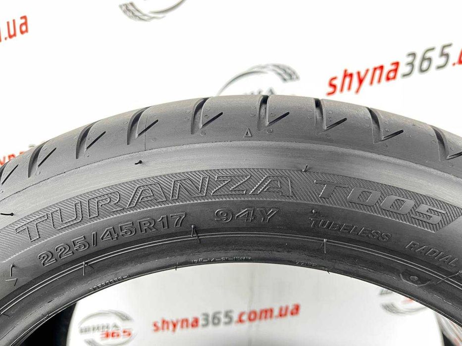 Шини літні в стані нових 225-45 R17 BRIDGESTONE TURANZA T005