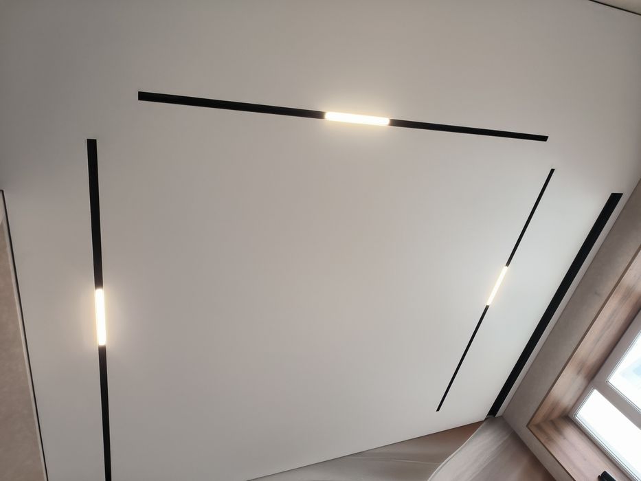 Встановлюємо натяжні стелі, натяжные потолки