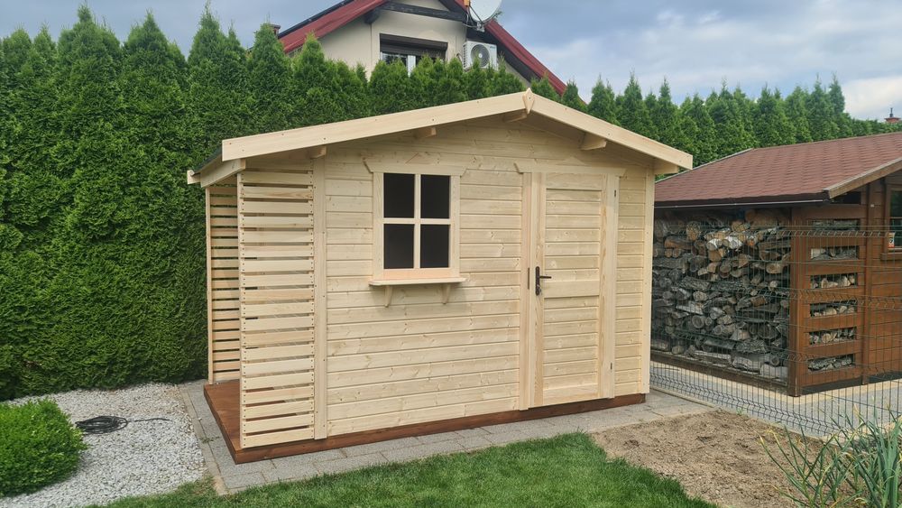 Domek narzędziowy ogrodowy drewniany