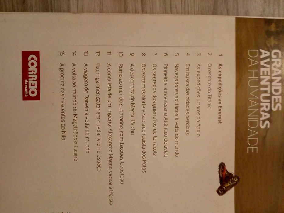 Colecão de 15 fasciculos Grandes aventuras da Humanidade