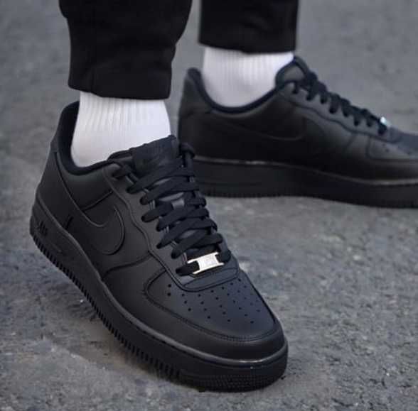 Buty Nike Air Force One, nowe, czarne, rozmiar37.5