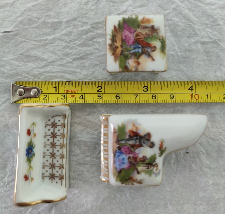 Conjunto miniaturas Limoges Porcelana Vintage