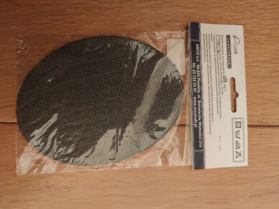 Łatki łatki 6 sztuki termoprzylepne jeans blue granat niebieski