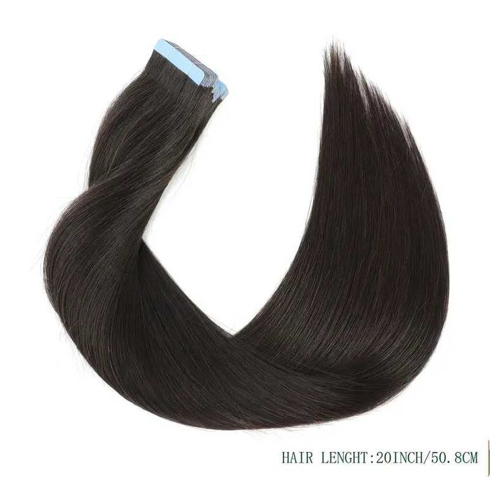 Extensão de cabelos Humanos cor Marron c/ Fita Adesiva