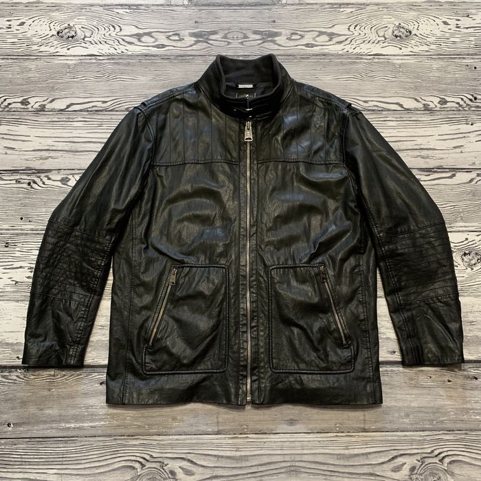diesel leather jacket - купить мужскую одежду - Цена на OLX.ua