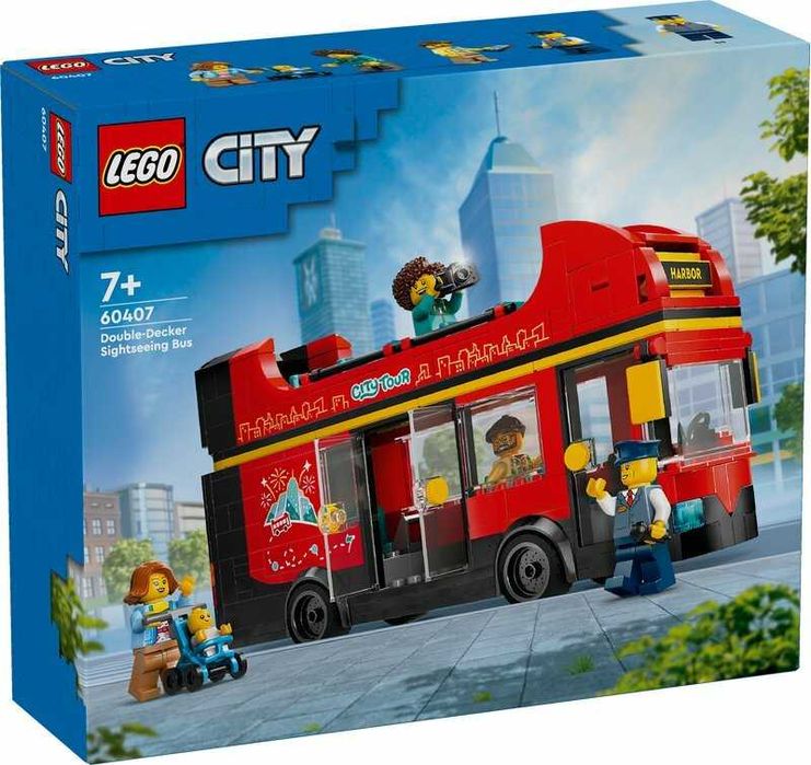 LEGO CITY 60407 AUTOKAR Czerwony piętrowy