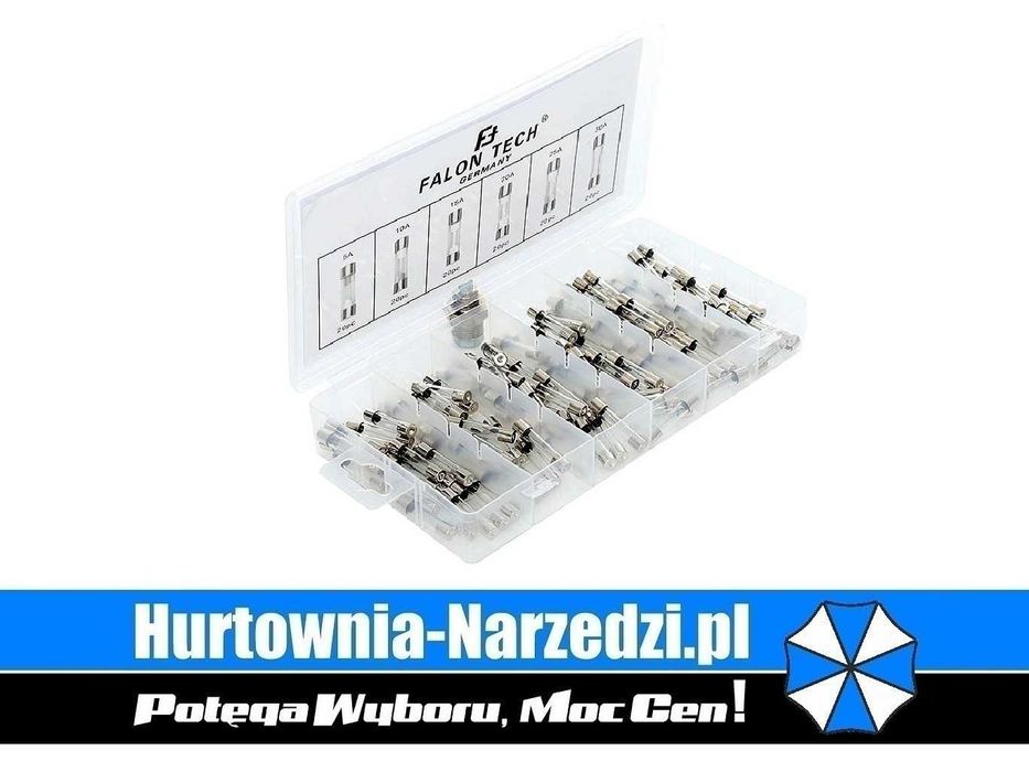 Bezpieczniki Szklane 120 sztuk 5A - 30A