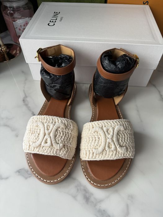 Sandały Celine brown leather