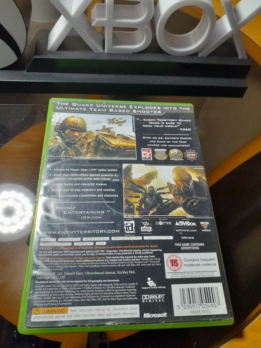 Quake Wars Enemy Territory.Stan BBD.X box 360