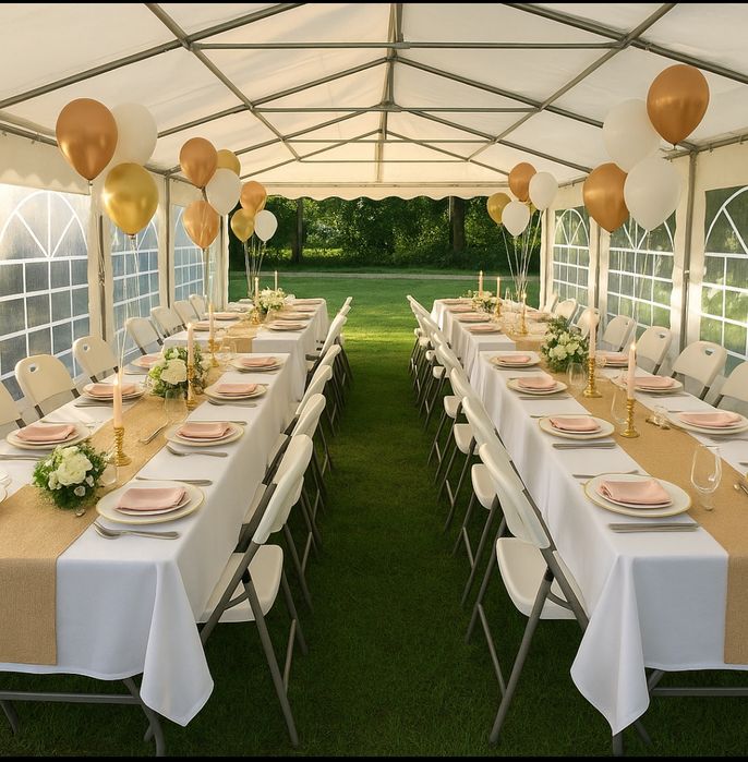 Ekskluzywne namioty na imprezy • Pełna obsługa • Wolne terminy