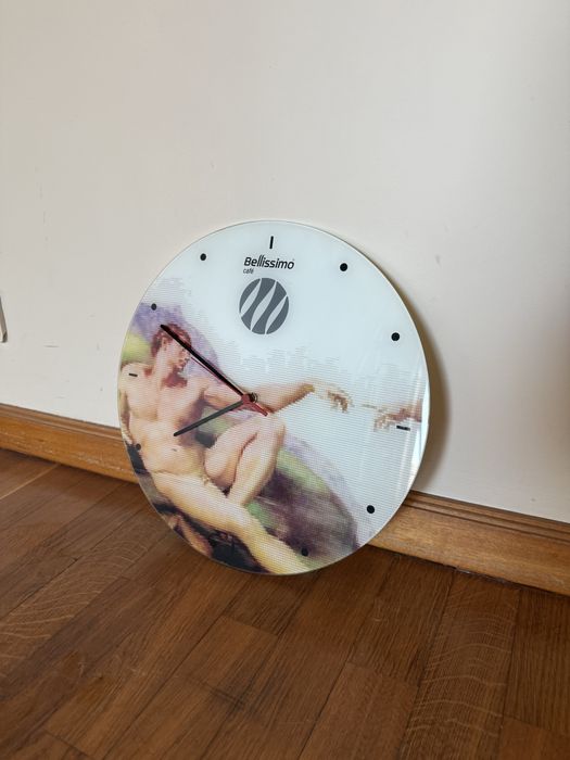 Relógio de parede de vidro