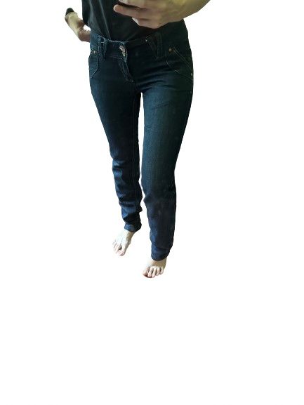Spodnie klasyczne jeans S/36 W28 low waist #1839
