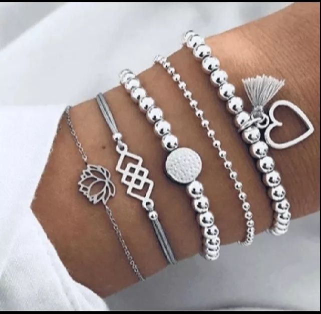 Conjunto de 5 pulseiras