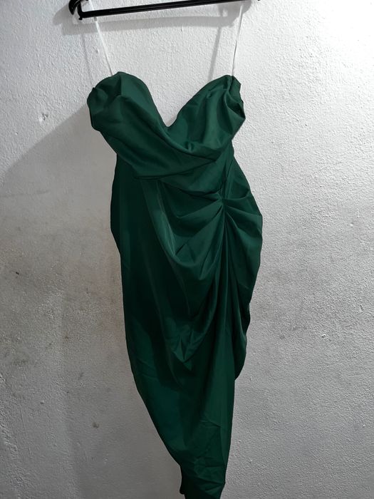 Vestido verde de cerimónia