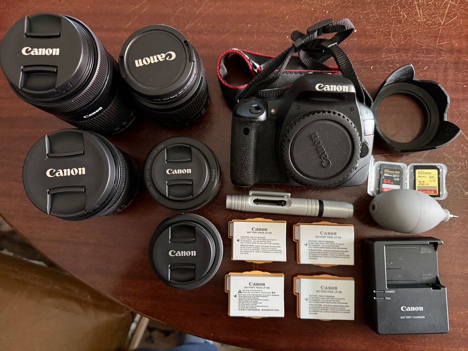 Vendo conjunto Canon EOS 550D