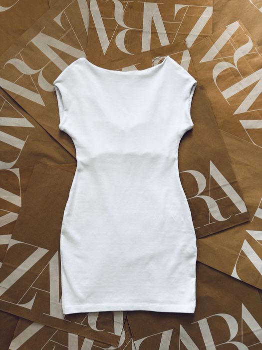 ZARA sukienka biala r. XL