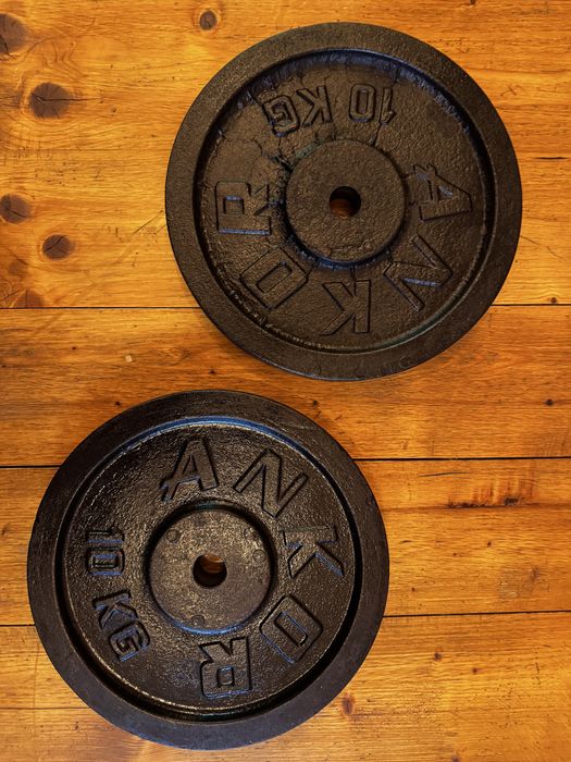 2x talerze żeliwne 10 kg