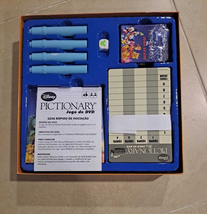 Jogo PICTIONARY Edição Disney Dvd NOVO