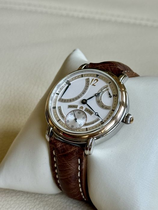 Maurice Lacroix Masterpiece Zloto i Stal Retrograde Calendrier