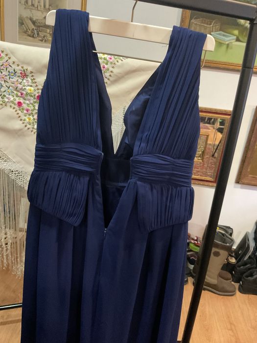 Vestido de noite azul top condição 44