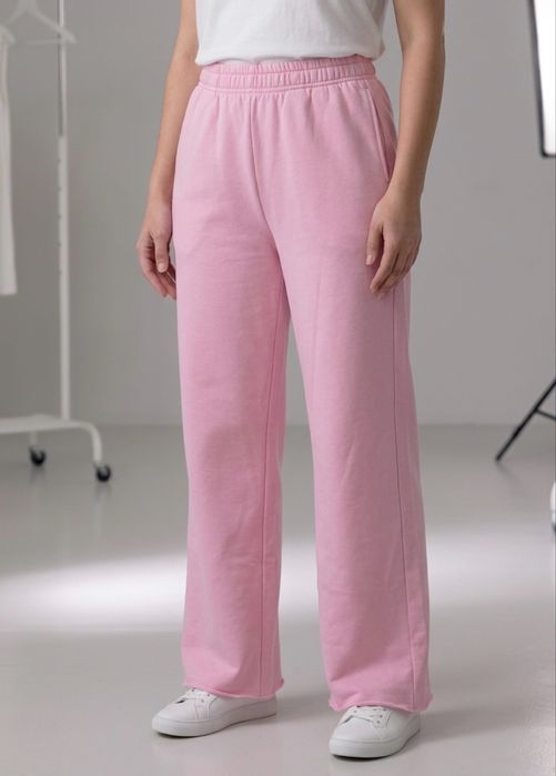 Reserved | Spodnie dresowe wide leg | Różowe | M