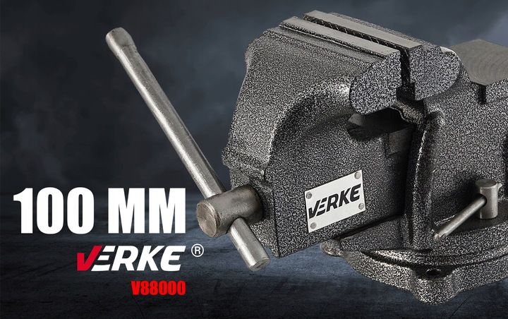 Imadło Ślusarskie Obrotowe Kowadłem Żeliwne 100mm