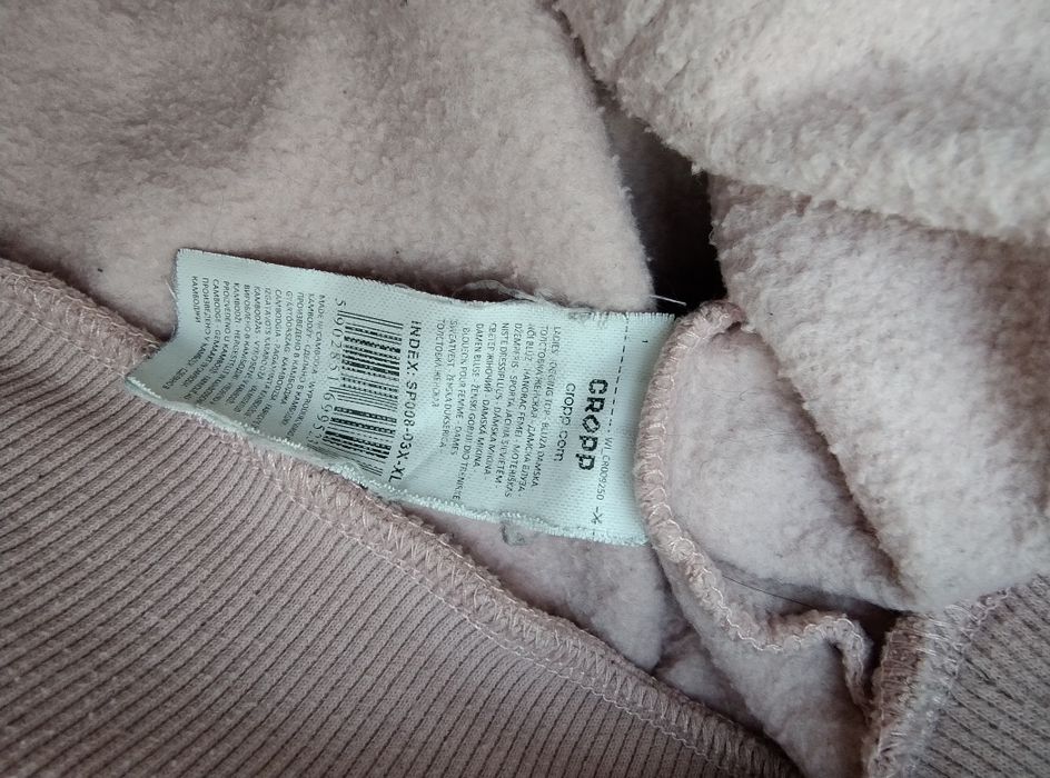 Bluza pudrowy róż M