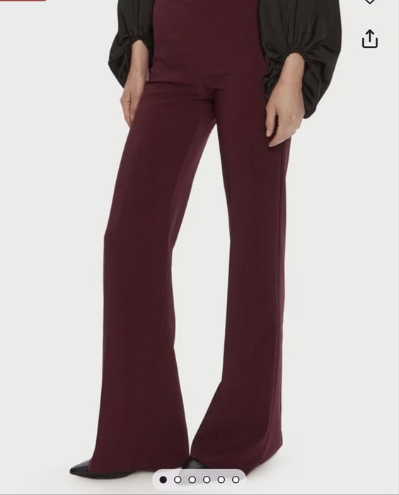 Стильні штани клеш зара zara бордові