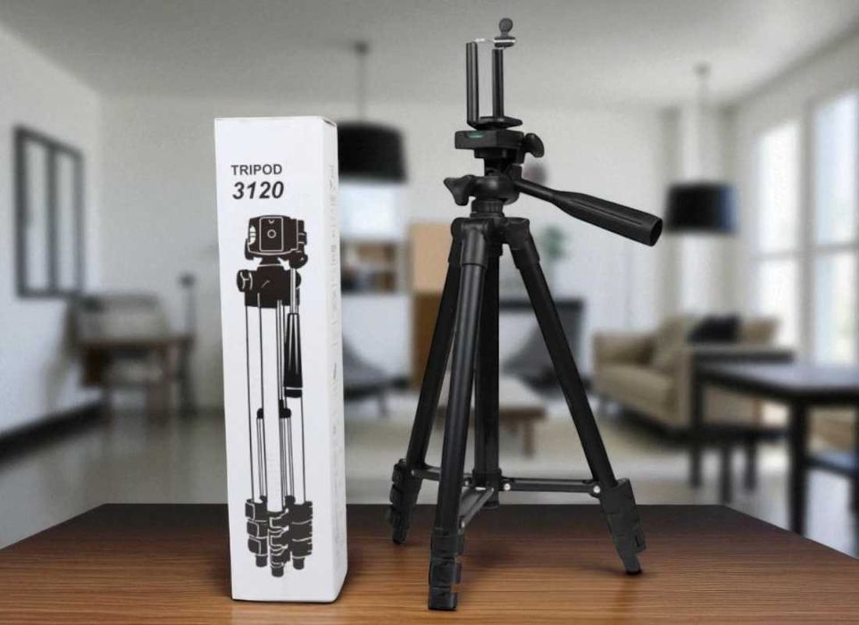 Металевий штатив трипод для телефону, тринога Tripod 3120 35-102 см