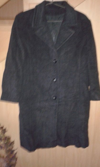 Kurtka 44/46 L/XL damska jesienna zimowa szara płaszcz wełniany damski