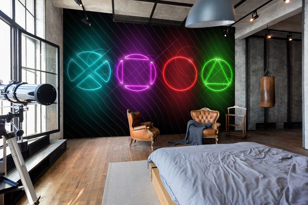 Fototapeta Gamer Konsola 3D Na Twój Własny Rozmiar + KLEJ