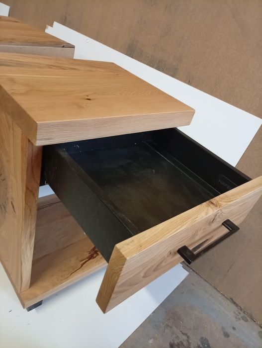 Szafki nocne dąb belkowy/ loft