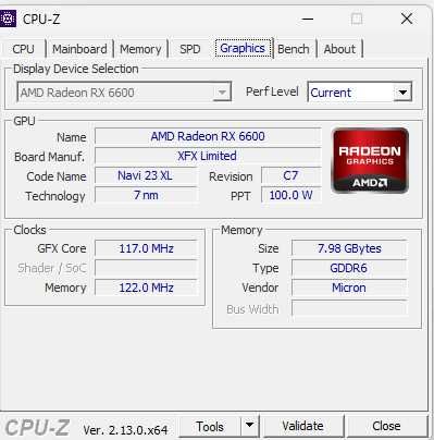 Rx 6600 8gb xfx (avariada)