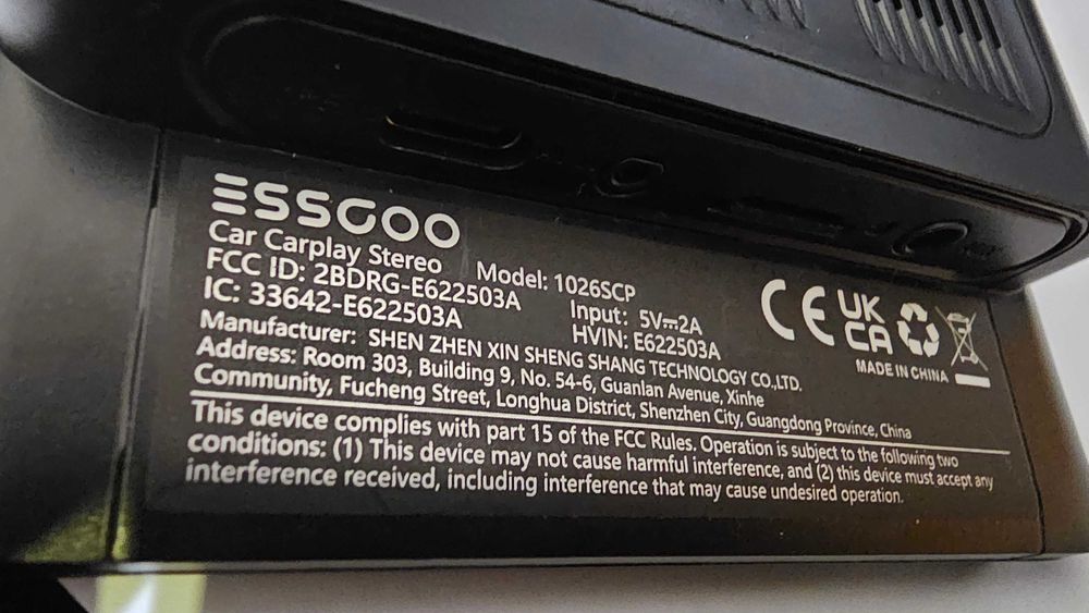 ESSGOO 10,26 "bezprzewodowy CarPlay i Android Auto