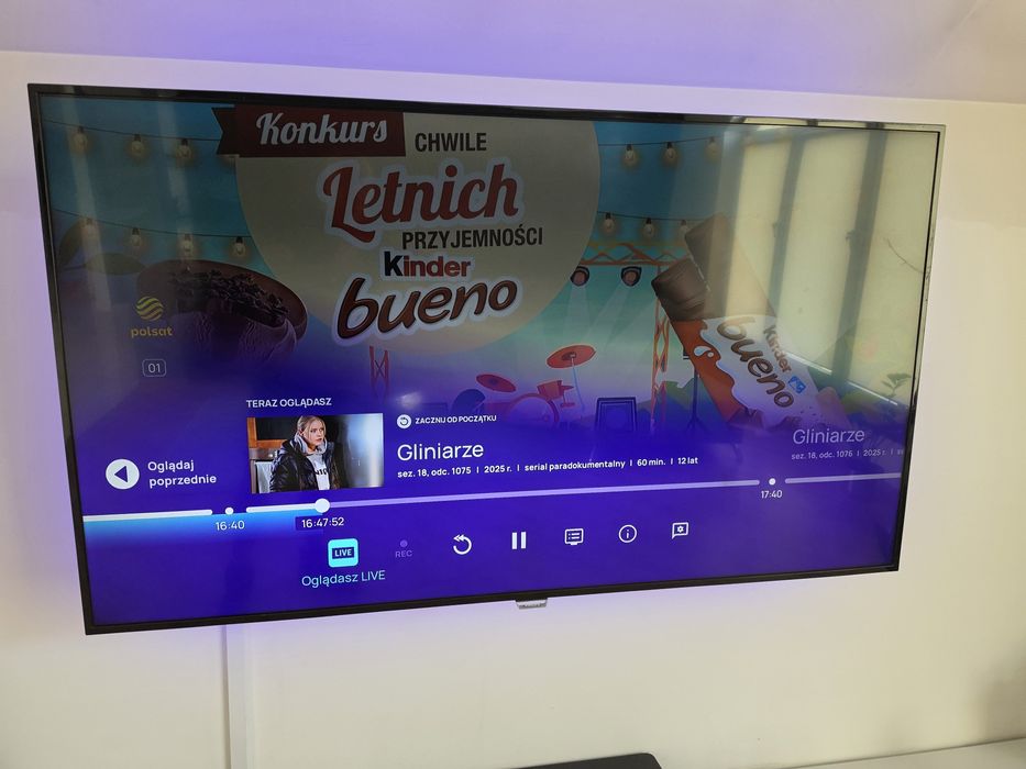 Tv samsung 65 cali z defektem