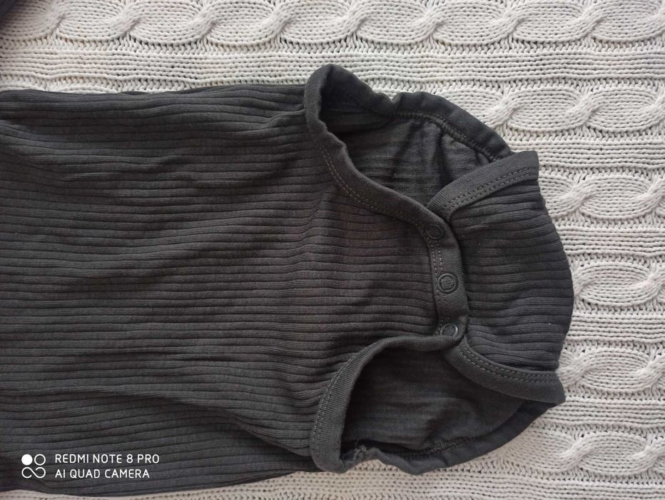 Body z długim rękawem h&m 68 cm