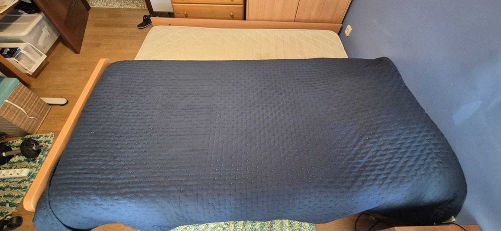 Cama de Solteiro com Cama Auxiliar Embutida + 2 Colchões
