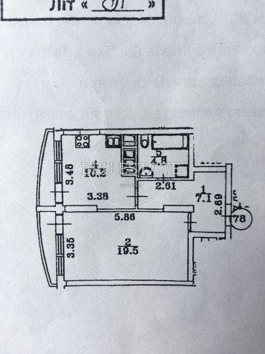 Продам 1 к вул.Дмитрівська 80    м. Університет