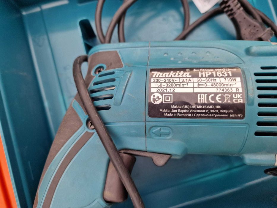 Wiertarka Makita HP 1631 Walizka 710W