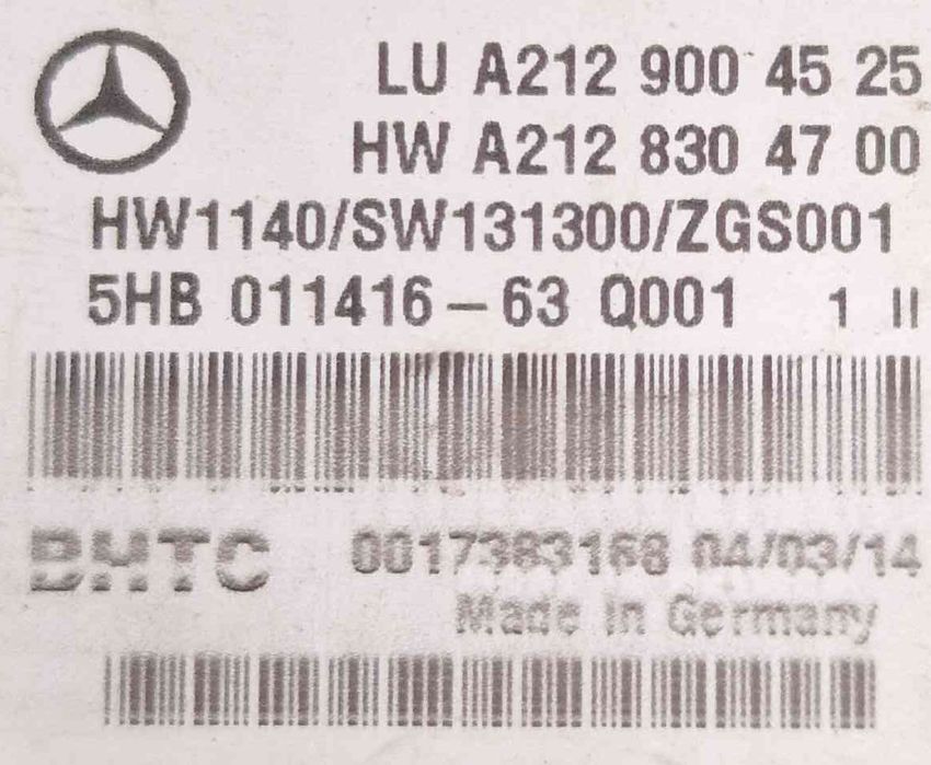 Comando Chauffage / Sofagem A2129004525 - MERCEDES-BENZ E-CLASS