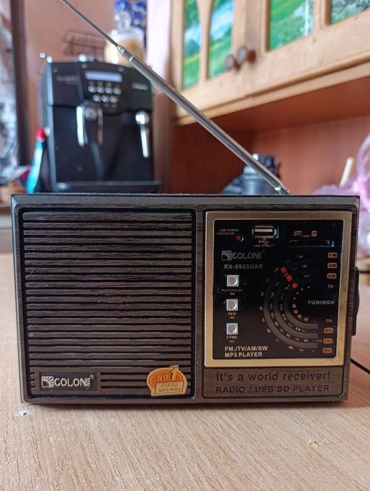 Ретро радиоприёмник GOLON RX-9933UAR | FM/AM/SW | USB/SD