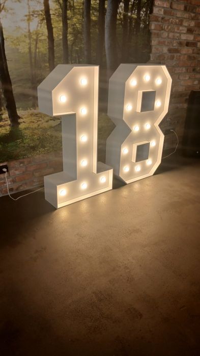 Cyfry, liczby  led 18 podświetlane