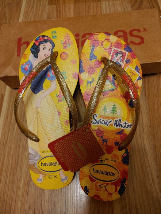 Nowe japonki Havaianas Królewna Śnieżka