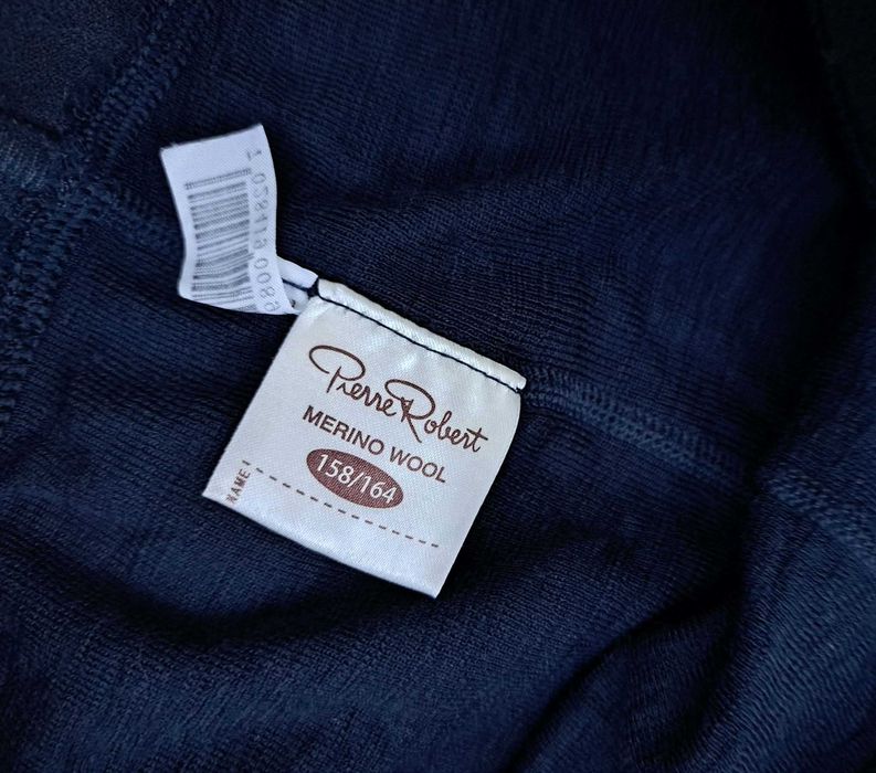 Leginsy termiczne dla chlopca 158/164 100% wełna merino