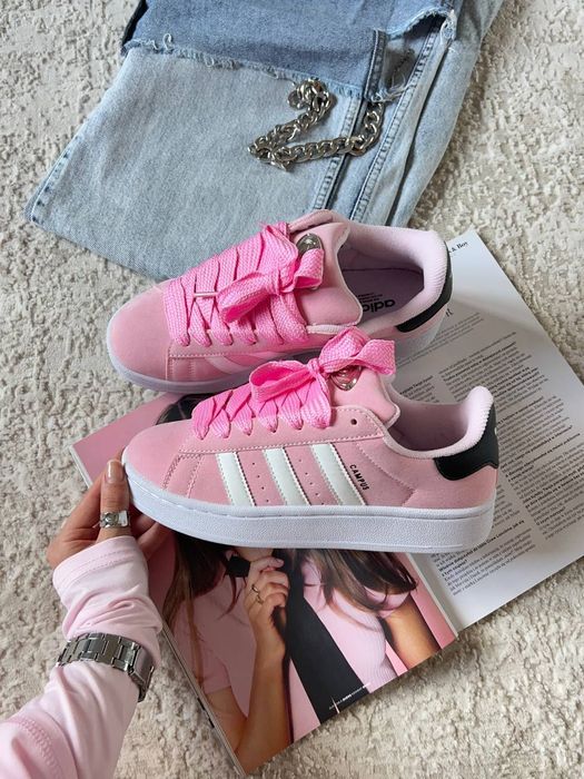 Жіночі Кросівки Adidas Campus Pink Адідас Рожеві Кампус Кроссовки ТОП
