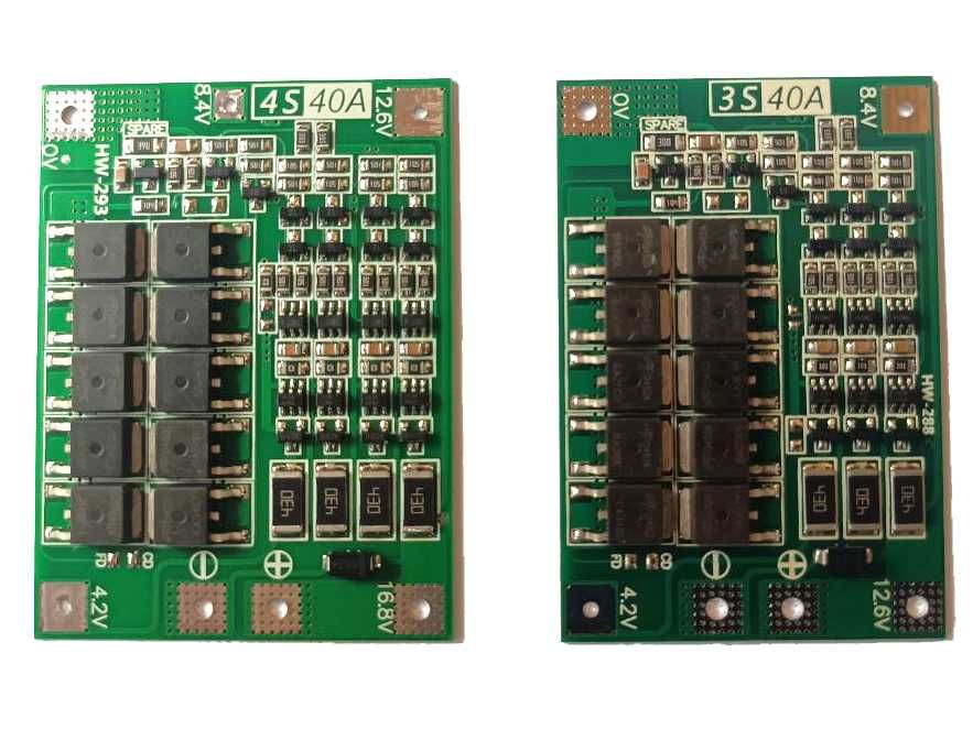 BMS 3S 4S контроллер на три и четыре Li-Ion аккумулятора.