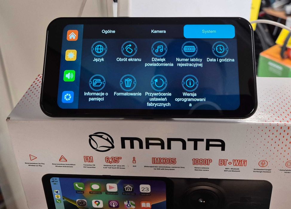Odtwarzacz multimedialny Manta Auto Fusion Pro, Android Auto, Gwarancja, Komis Jasło Czackiego