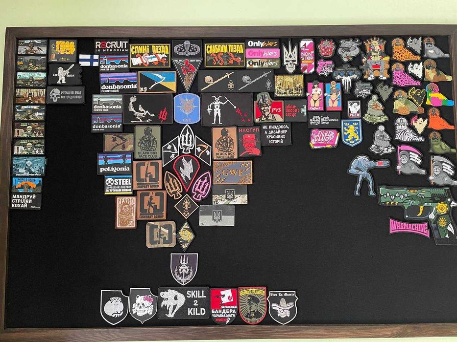 Велкро панель з рамкою для патчів,шевронів velcro для патчей шевронов